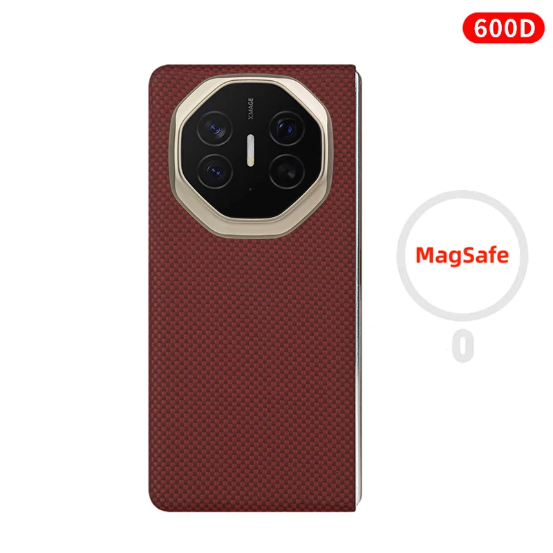 Ultra-Thin Carbon Kevlar Fiber Aramid Magnetic Case - Slim, Lightweight, Matte Black Premium Cover