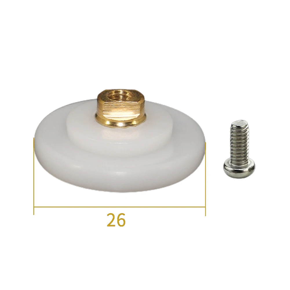 8pcs Replacement Rollers Shower Door Wheels Shower Glass Door Rollers Bathroom Accessories With Stainless Steel Sews Set