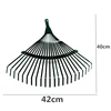 1Pc Garden Leaf Rake Grass Farming Rake Durable Iron Potting 22-tooth Garden Rake for Gardeners and Landscapers Reliable Tools 5