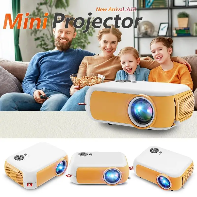 

Mini Projectors Portable Support HD 1080P Home Theatre 1800 Lumens Maircast Projector Multimedia LED Video Projector