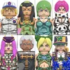 WM6161Anime JoJo Bizarre Adventure Action Figure Kujo Jotaro Star PIatinum Mini Assemble Model Toy Building Block 3