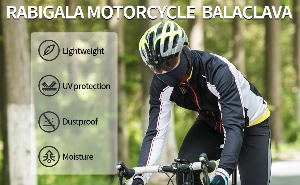 Description Picture 3 of itemOutdoor Cool Sunscreen Balaclava Motorcycle Face Mask Moto Biker Wind Cap Mask Stopper Windproof Hiking Bicycle Cycling Headgear