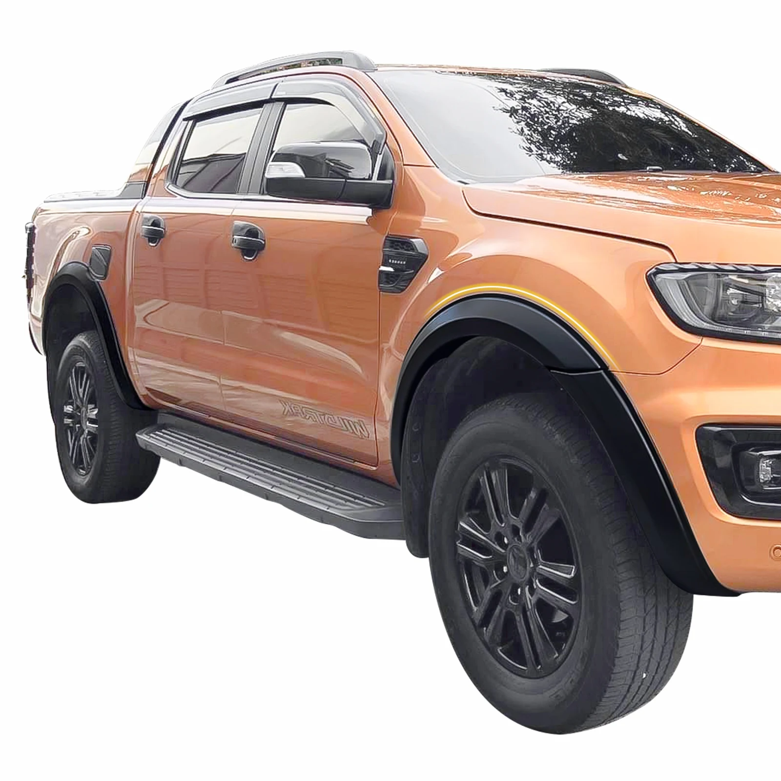Matte Black Fender Flares Accessories Wheel Arch For Ford Ranger T9 2022  2023 Xl/xls Double Cabin - Mudguards - AliExpress