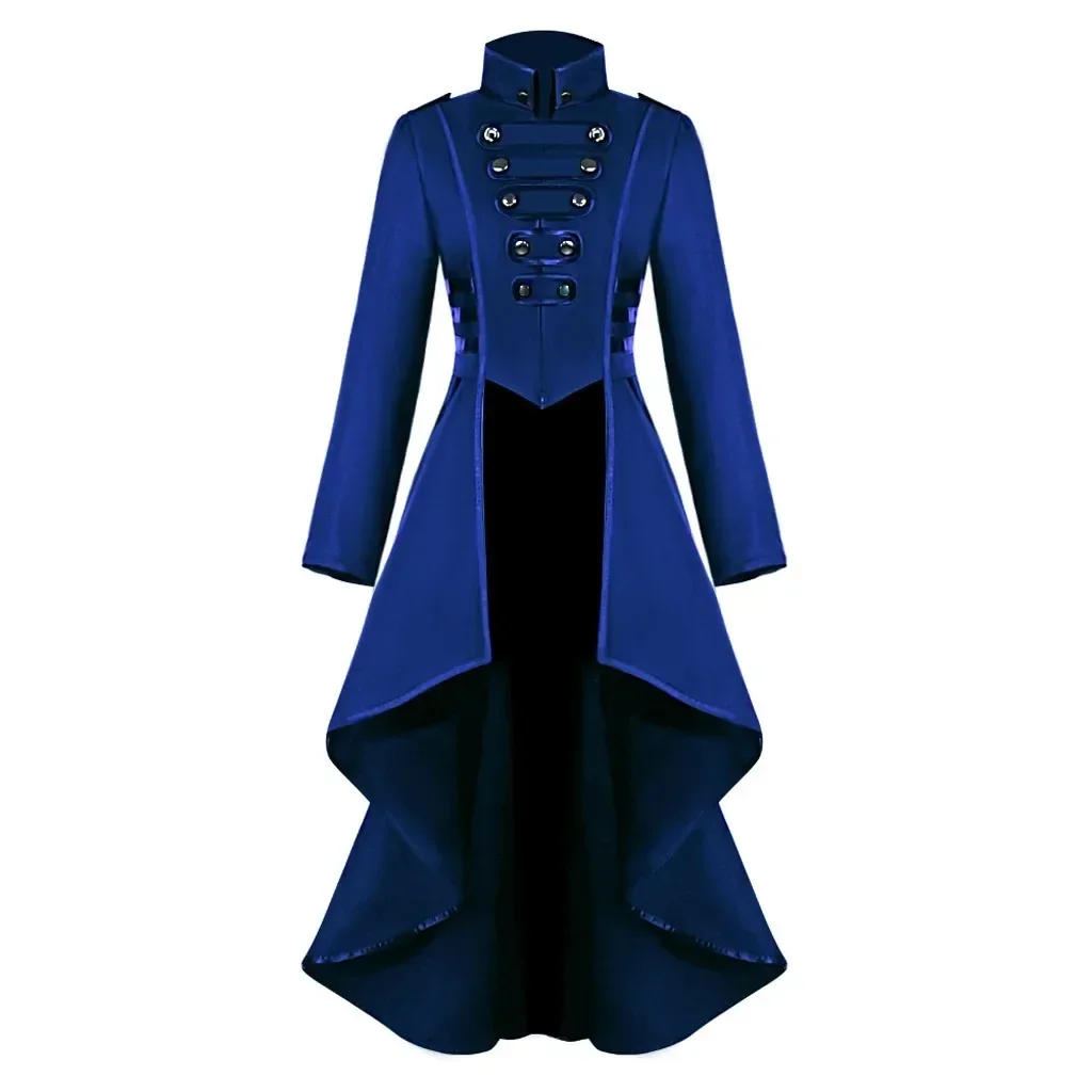 Damen Steampunk Jacke Gothic - Viktorianischer Frack Mit Spitze Für Cosplay & Mittelalter