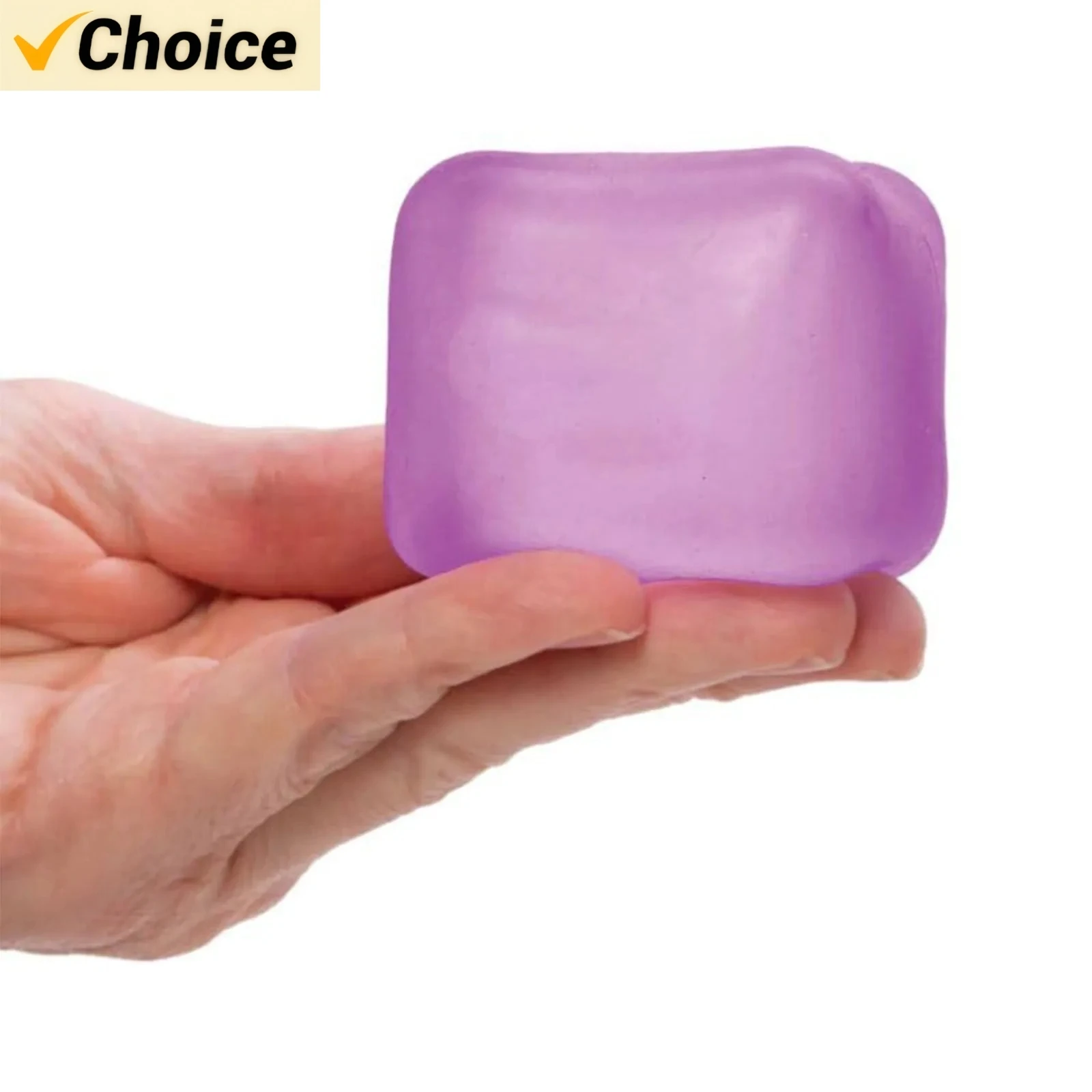 High Density Gel Ice Cube Squishy Toy Fine Sensory Toy, Extra Strong Stress Relief Toys Sensory Squeeze Toys 50ml