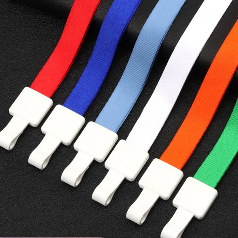 15 Pcs ID Card Holder Lanyard Name Credit Card Holders Bank Card Neck Strap Mixed Colors Student Nurse Business Pass Tag Supply