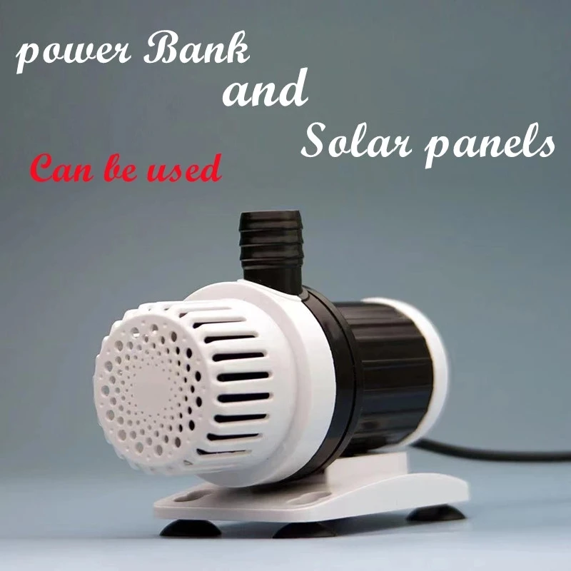 

Weiting Aquarium Solar Water Pump USB Fish Tank Ultra Quiet Mini Small Micro Filter Circulating Fish Pond Submersible Pump 8W