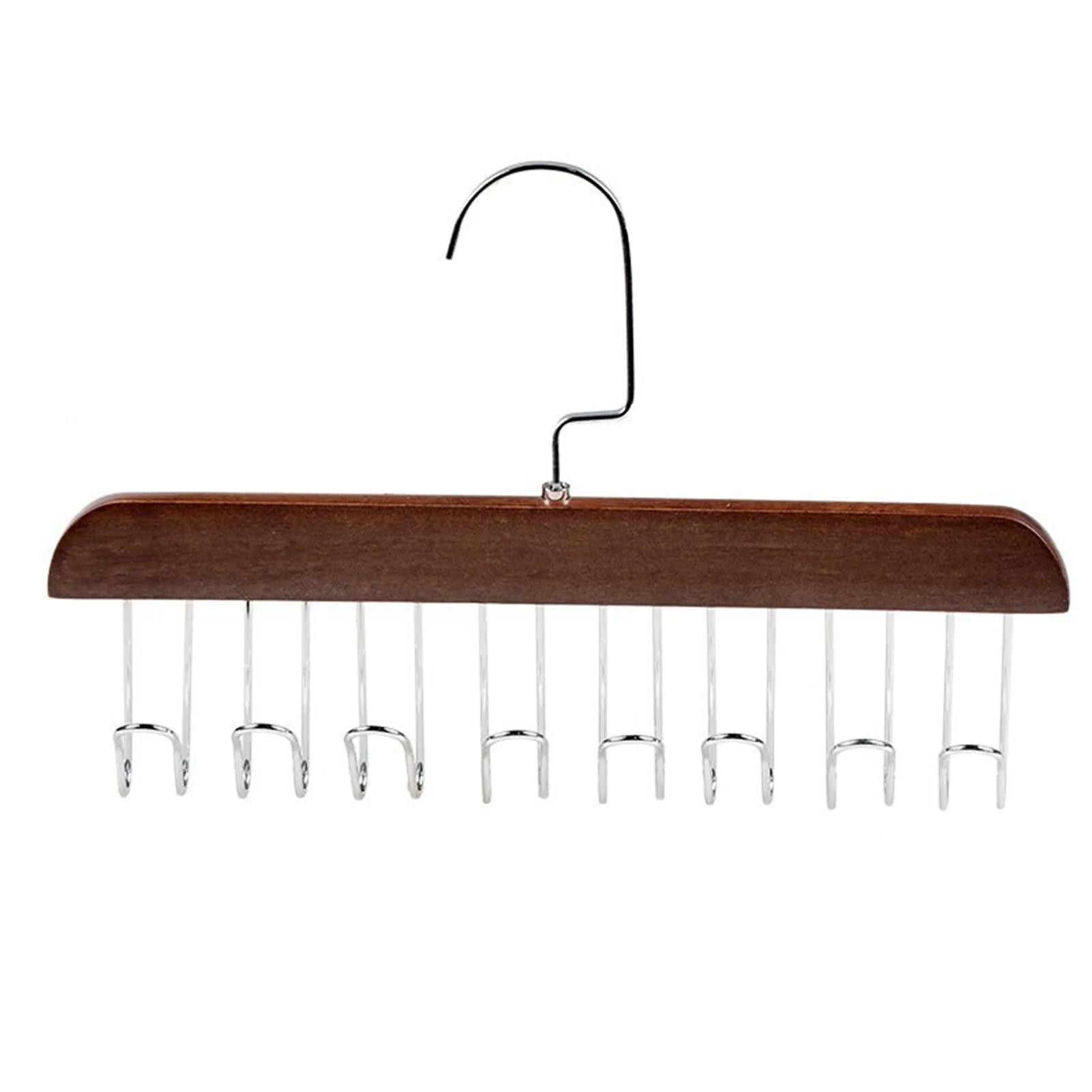 

2pcs Multi-Functional Clothes Hanger Practical Wear Resistant Solid Wood Drying Rack for Home Wardrobe Closet