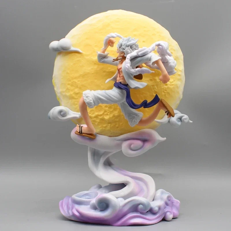 thumbnail image 1 of Figuras de One Piece de 34/28 cm, figuras de Luffy Nika, figuras de Luffy Gear 5, estatua de figura Gk con luz, modelo de PVC, muñeca, juguetes de regalo, 1 of 5