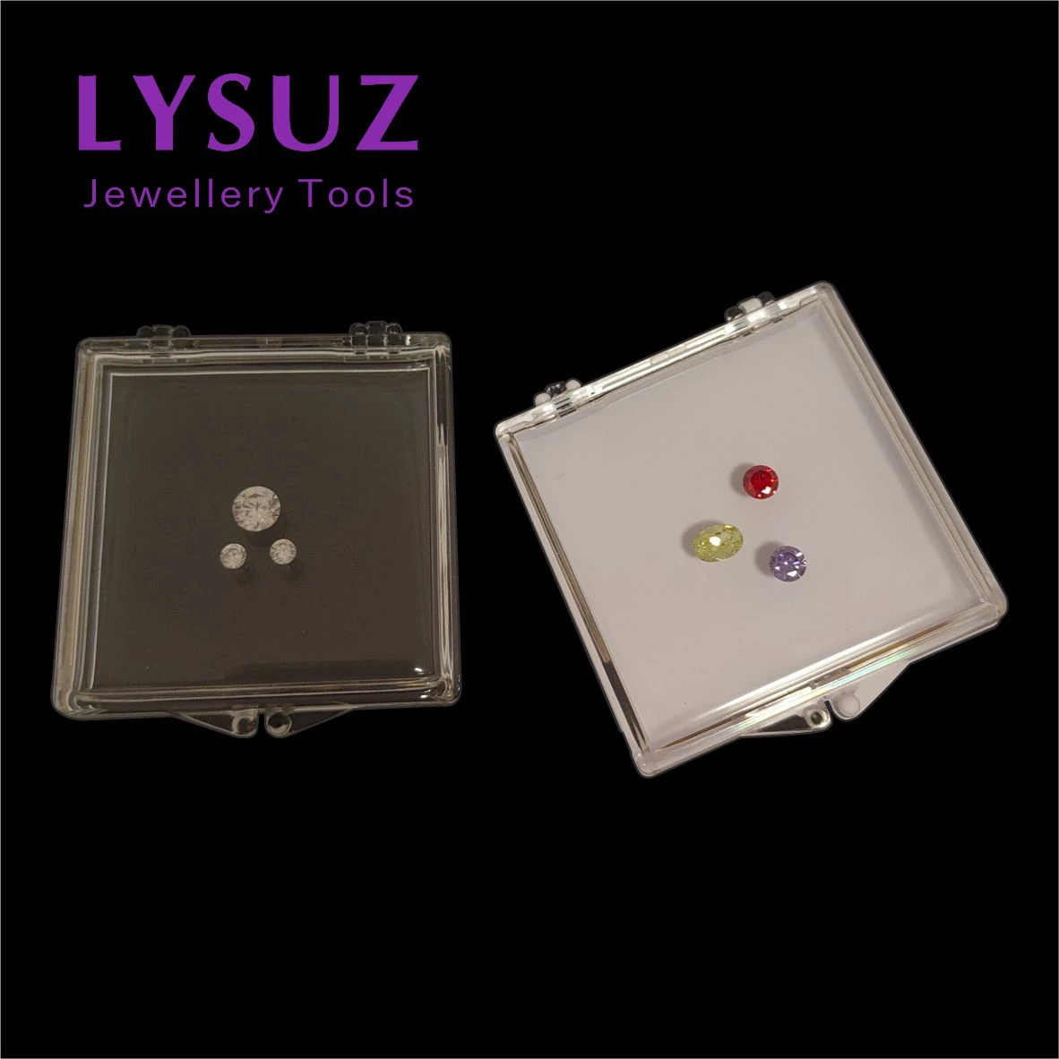 Acrylic Diamond Display Box Acrylic Packaging Tray Gem Boxes