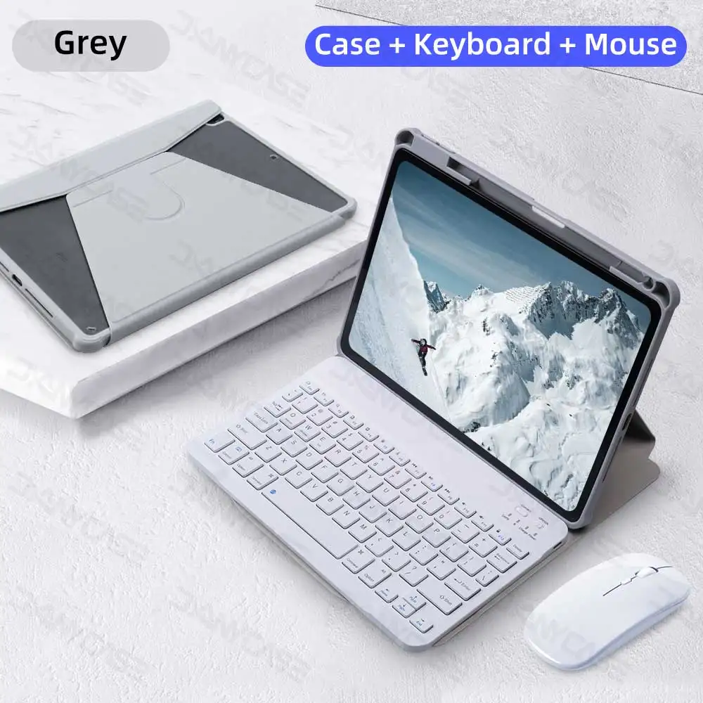 Premium Magnetic Keyboard Case with Transparent Cover and Mouse