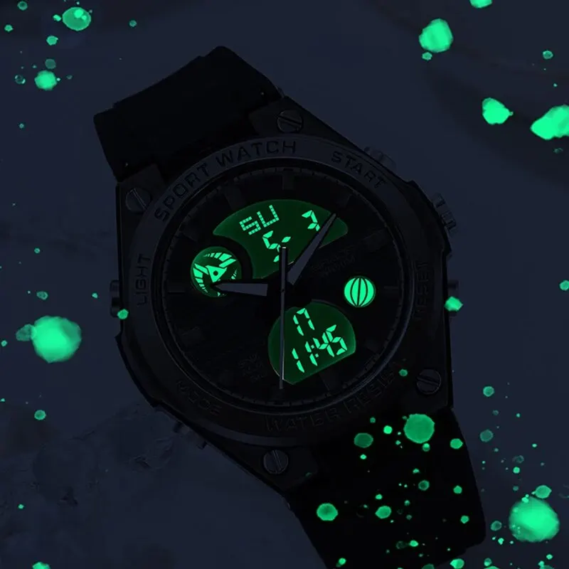quartz watch digital watch SANDA Brand G Style LED Digital Watch Women Sport Chronograph Lady Quartz Wristwatch 50m Waterproof Female Girl Electronic Clock