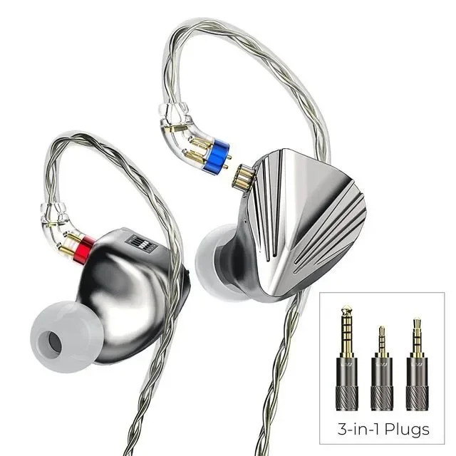 Cvj Kumo 8Ba Hifi Best In Ear Wired Iems Auricolare Bilanciato Armatura Monitor Cuffie Con Interruttore Di Sintonia Spina 3 In1