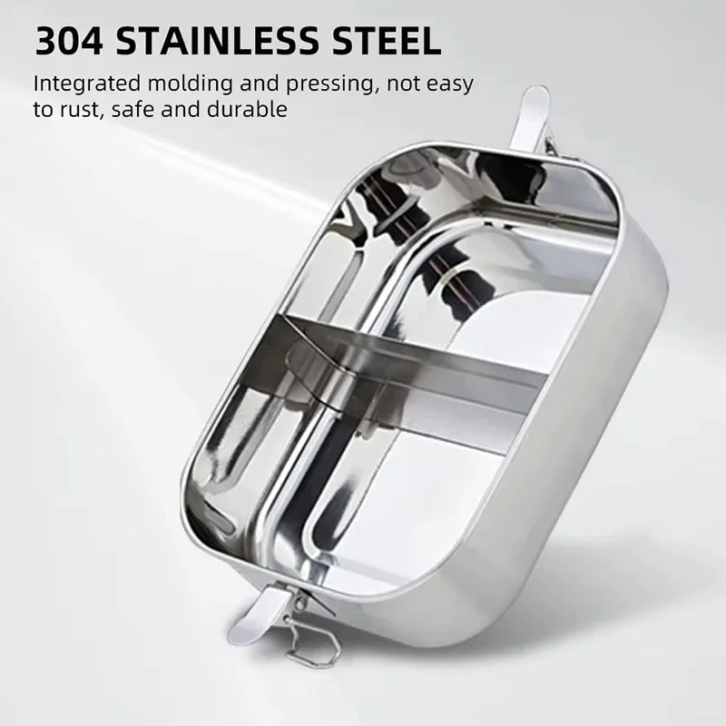 Lunch Box Stainless Steel for Kids And Adults Portable Leak-Proof Bento Box Travel Food Meal Prep Container Dishwasher Safe