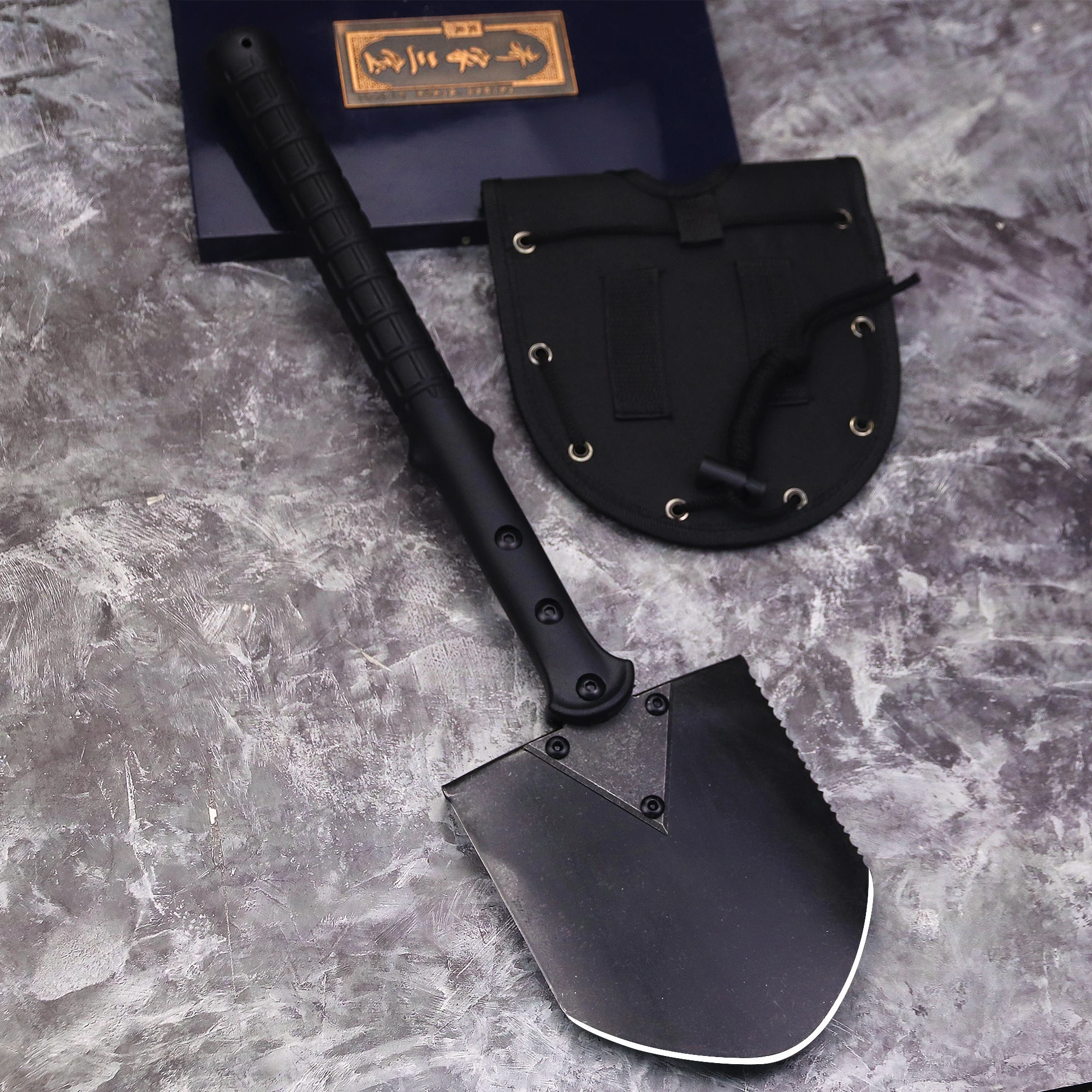 WPKOPYA U.S.A 440c Nylon fiber handle Outdoor tactical shovel, Jungle survival shovel, outdoor EDC tool shovel 2