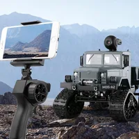 WiFi RC Truck 2.4Ghz 1/16 4WD Off-road RC Car with Front Light WiFi FPV 720P HD Camera Brushed Four-wheel Drive Truck RTR 2