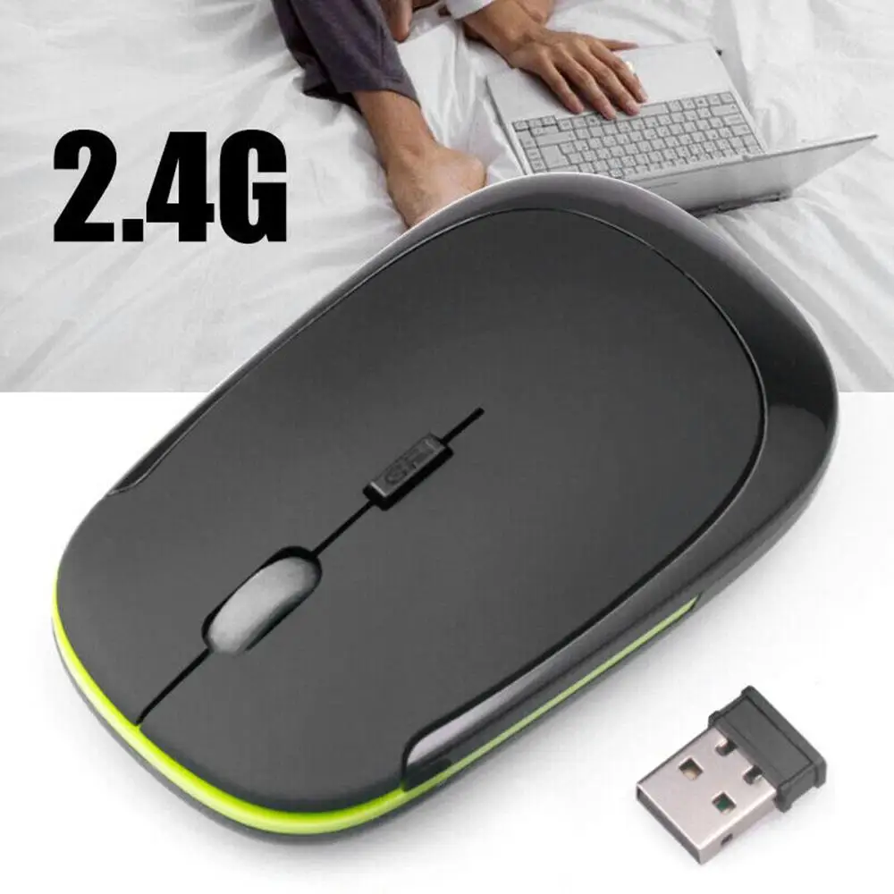 1~5PCS Wireless Rechargeable Mouse for Laptop Computer PC Slim Mini Noiseless Cordless 2.4G Mice wireless mouse wireless optical mouse