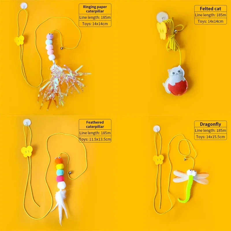 Feather Ball Caterpillar Cat Toy image 3