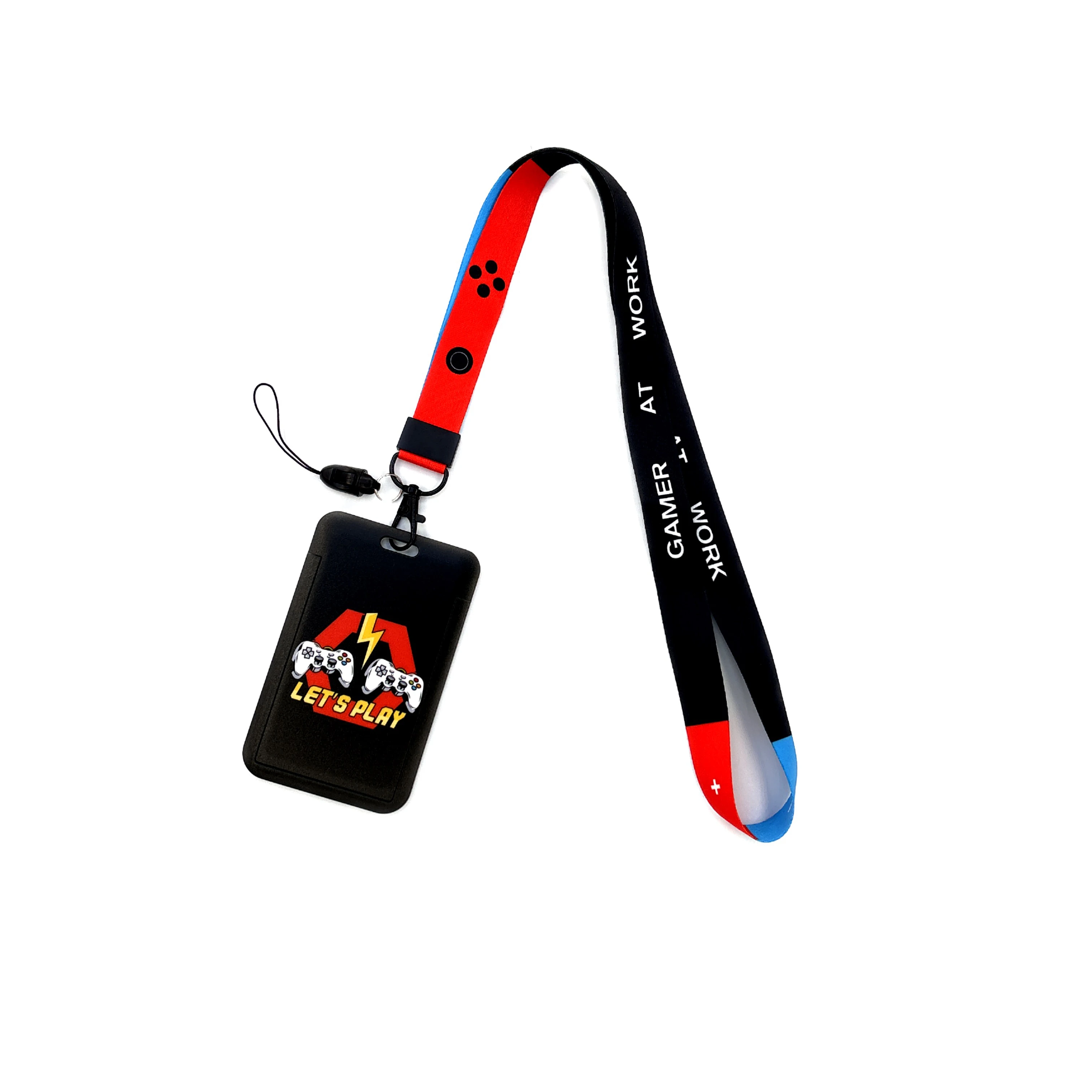 Versatile Card Holder Lanyard with Protective ID Badge and Credit Card Case