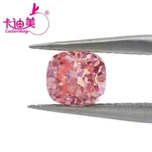 CADERMAY Cushion Shape EX Cut Pink Color VS2 Clarity CVD Lab Grown Diamond With IGICertificate Loose Gemstone For Jewelry Making