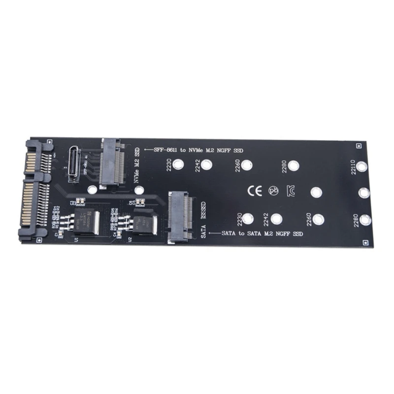 

Плата расширения Адаптеры NGFF SATA3 RiserCard — Адаптеры NVMe SSD — SFF-8611 Плата расширения SFF-8612