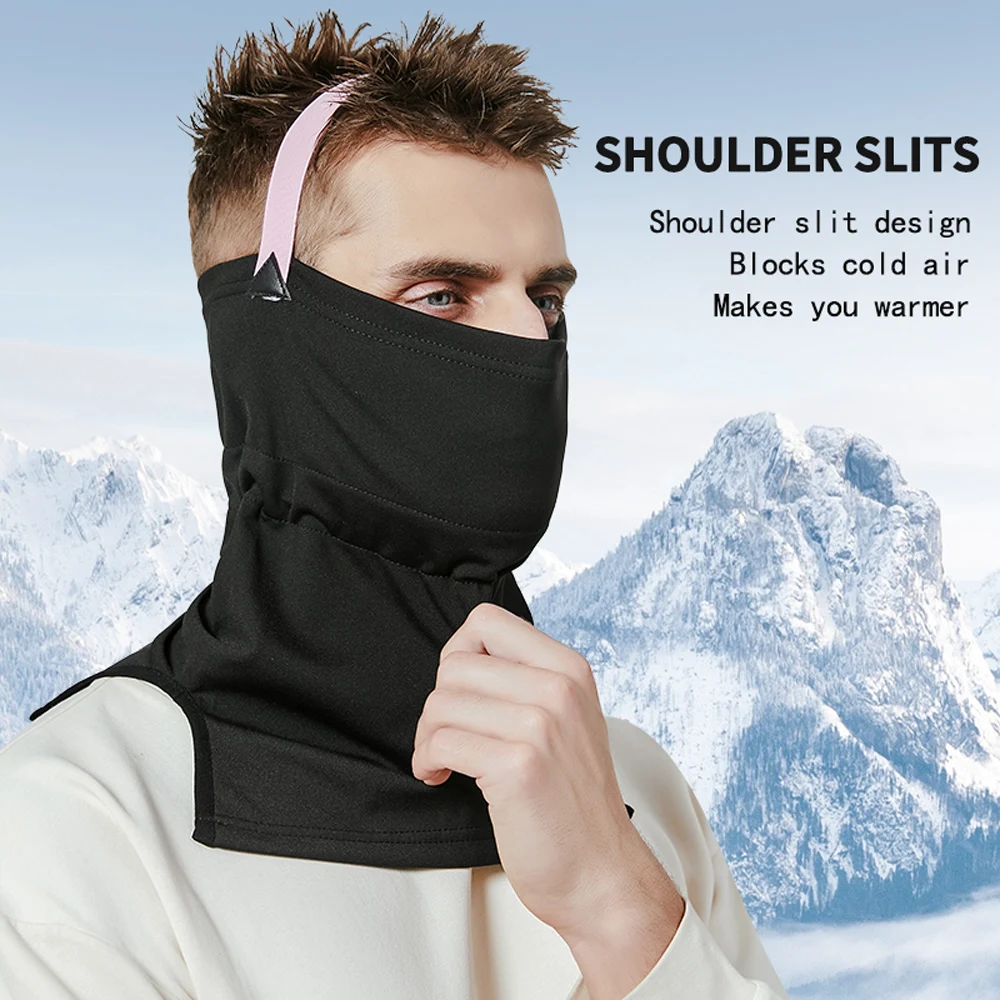 Winter ski mask warm mask men and women cycling ski head cover windproof face protection neck scarf plus velvet high elastic