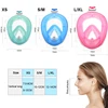 Professional Snorkeling Diving Mask Underwater Scuba Full Face Snorkel Mask Anti Fog Goggles for Kids Adult Swimming Equipment 2