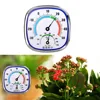 Hygrometer Thermometer Outdoor Temperature -30 - 50℃ 120x120x23mm 20 - 99%RH ABS Gauge Glass Lens No Battery Required 3