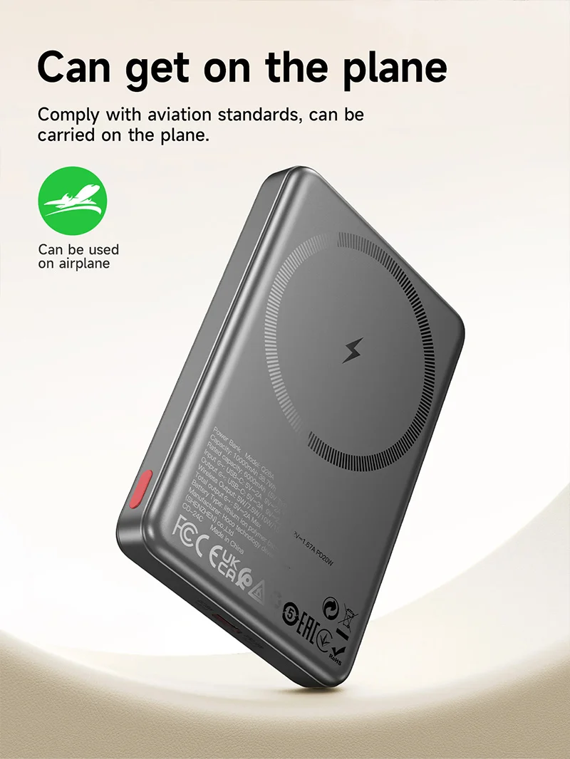 HOCO Q26A 10000mAh Magnetic Wireless Power Bank PD20W