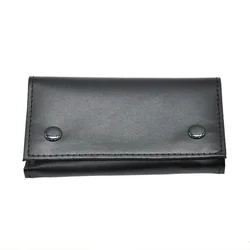 Sleek Portable PU Leather Tobacco & Smoking Accessories Pouch (Black)