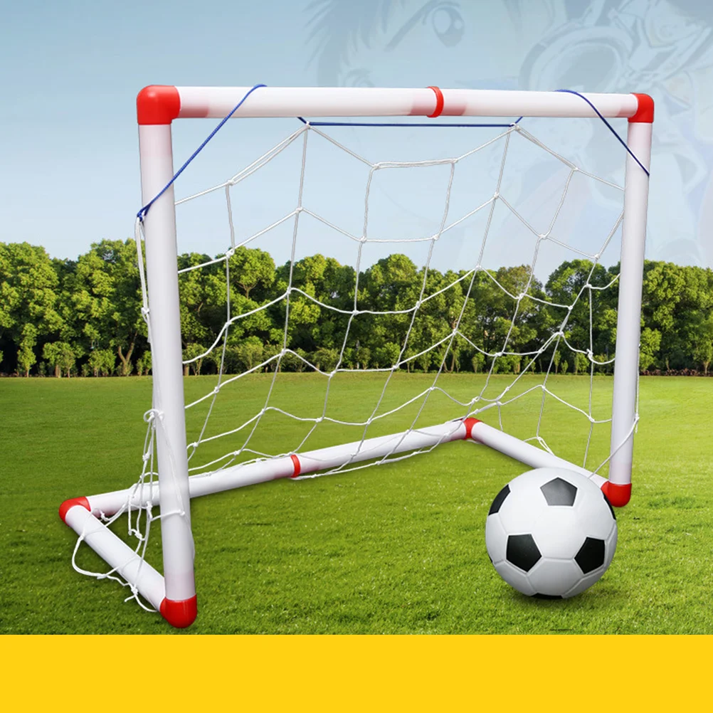 

Small-size Portable Soccer Goal Toys Football Door Gate with Ball Net Air Pump for Children Kids