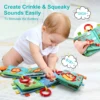 Animal Cloth Book Soft Story Book 0-36 Months Baby Early Education Toys Cartoon Animal Rustle Sound Baby Quiet Book Toys Gifts 5