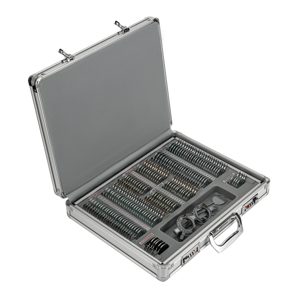 Description Picture 3 of itemAIST Lens Box 158 Metal Trial China Ophthalmic Instruments Optical Tool Set Case Optometry Metal Rim Aluminium