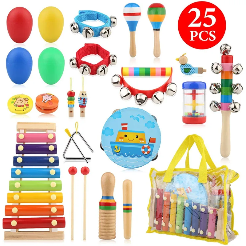 Baby Percussion Instrument Wooden Music Hand Kids Learning Montessori Toys for Education and Creative Development early education toys educational toys music toys musical instrument