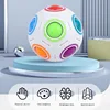 Magic Rainbow Puzzle Ball Cube Speed Ball Fun Stress Reliever Fidget Ball Toy Christmas Stocking Stuffers for Kids And Adults 3
