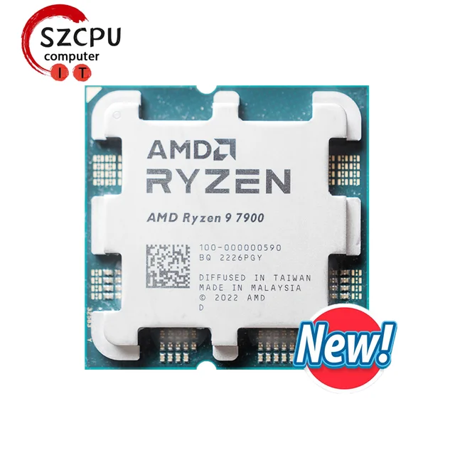 Processeur AMD Ryzen 5 7600X R5 4.7 GHz, 6 cœurs, 12 threads, 5nm, L3 32  mo, Socket AM5 100 – 000000593, sans refroidisseur - AliExpress