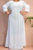 110576-0cc0de.jpg Robes africaines élégantes pour femmes, blanches, ajourées, mode musulmane Abayas Dashiki, Kaftan, longue Robe Maxi, 2023, M-5XL