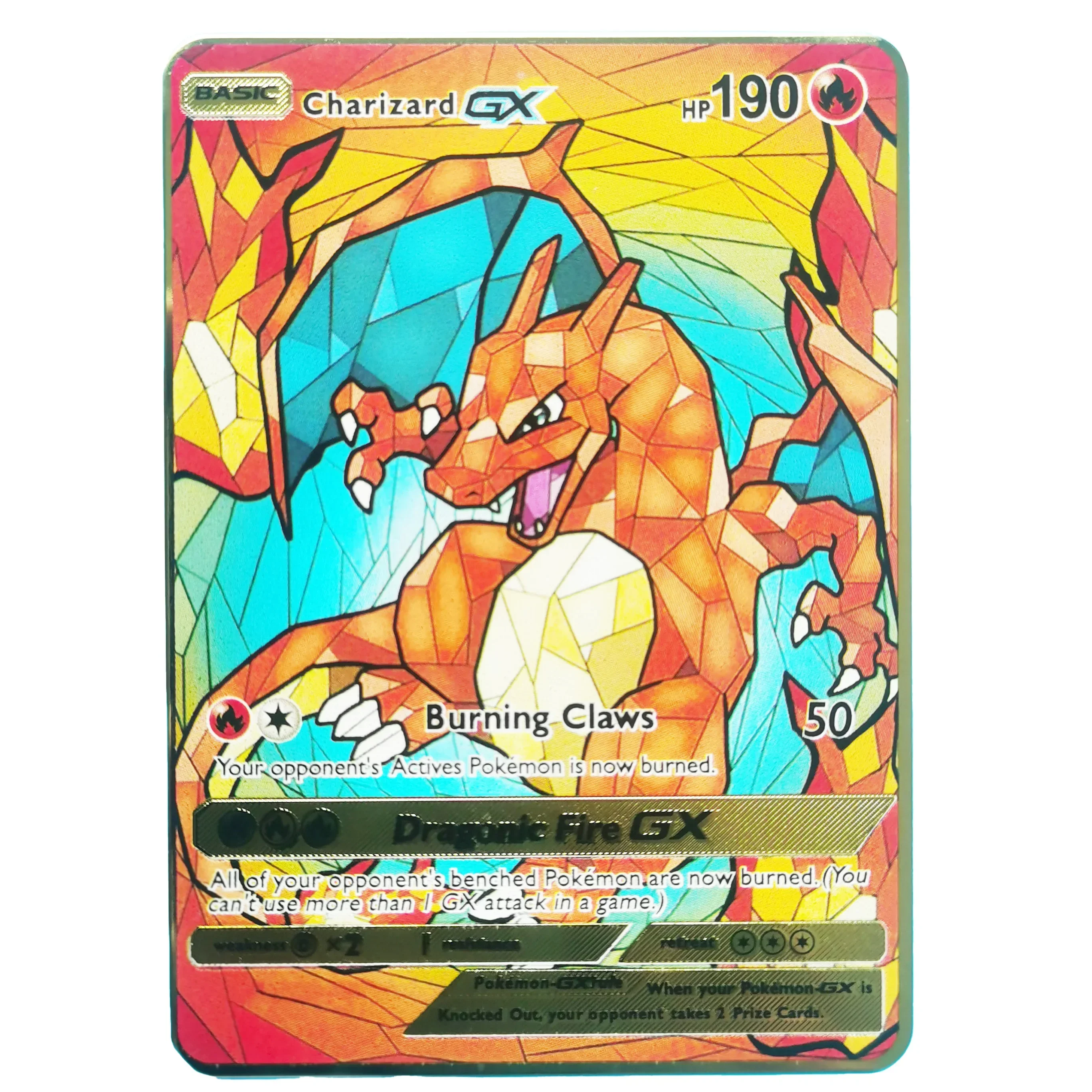 thumbnail image 1 of 2024 English Metal Card Anime Pikachu Charizard Mewtwo Blastoise Vmax Shiny Letters Game Collection Card Kids Toy Gifts, 1 of 5