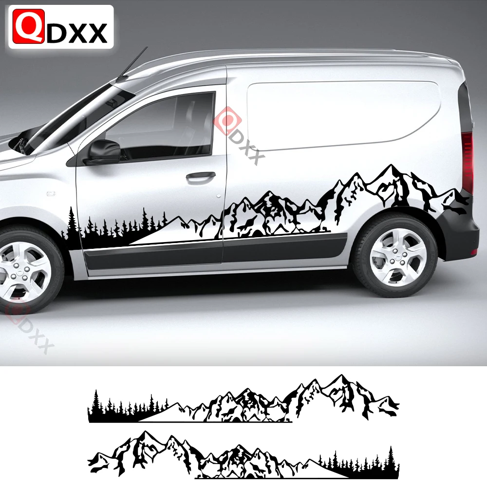 2Pcs Auto Aufkleber Für Renault Dacia Dokker Camper Van Auto Tür Seite Rock  Decor Vinyl Aufkleber Streifen Sport Tuning zubehör - AliExpress