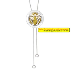 Elegant Long Tassel Aromatherapy Necklace with Essential Oil Diffuser Pendant (B - 10 - 1pc Pad)