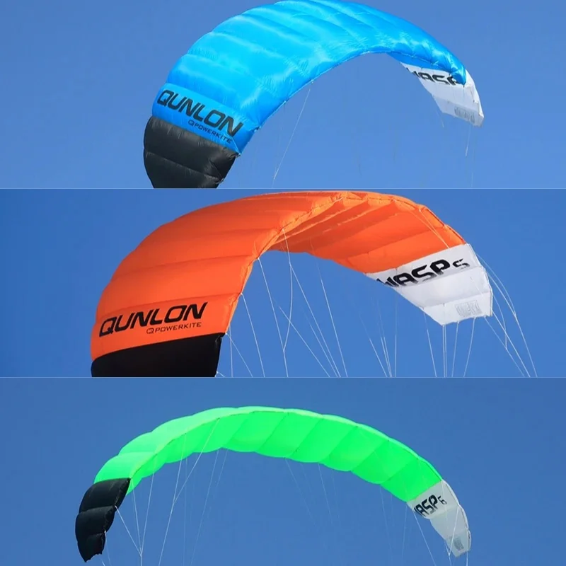 

Free shipping parachute giant kites quad line power kites wasp kites paraglider kiteboard track stunts quad line kite handles