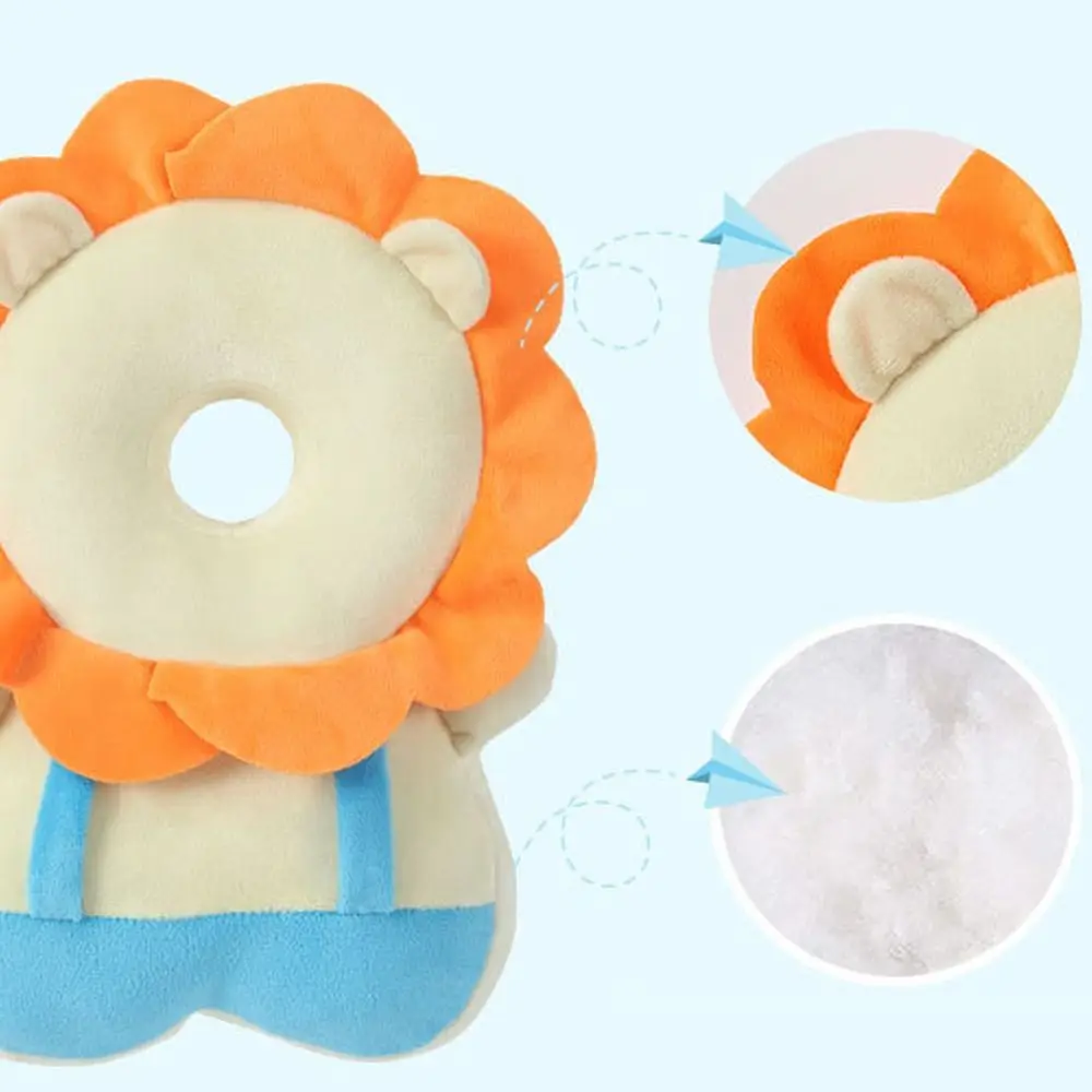 Cotton Baby Head Protection Cushion Reduce Fall Shock Soft Toddlers Backpack Pillow Adjust Strap Safety Back Cushion Toddlers 5