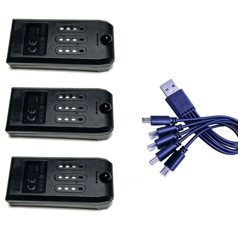 ตัวเลือกสินค้า แบตเตอรี่โดรน V8 3.7V 850mAh สำหรับ 4DRC V8 ชาร์จได้