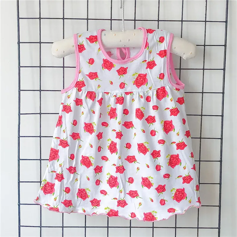Baby Girl Summer Dress Cotton Princess Frock 0-2Y Skirt Toddler