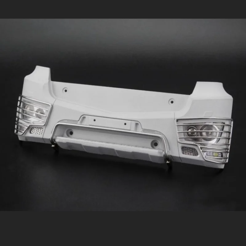 CNC Aluminum Alloy Front Bumper Car Shell Accessories For 1/14 Tamiya RC Truck AROCS 3363 3348 Tractor Tamiya LESU Upgrade Parts 4