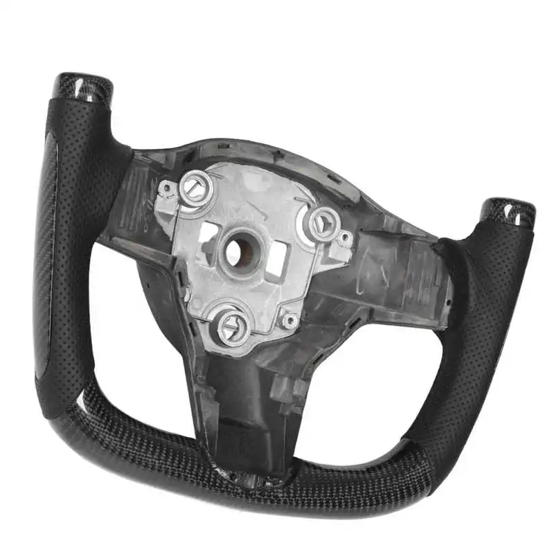 Yoke Steering Wheel Car Interior Accessory with Side Glossy Carbon