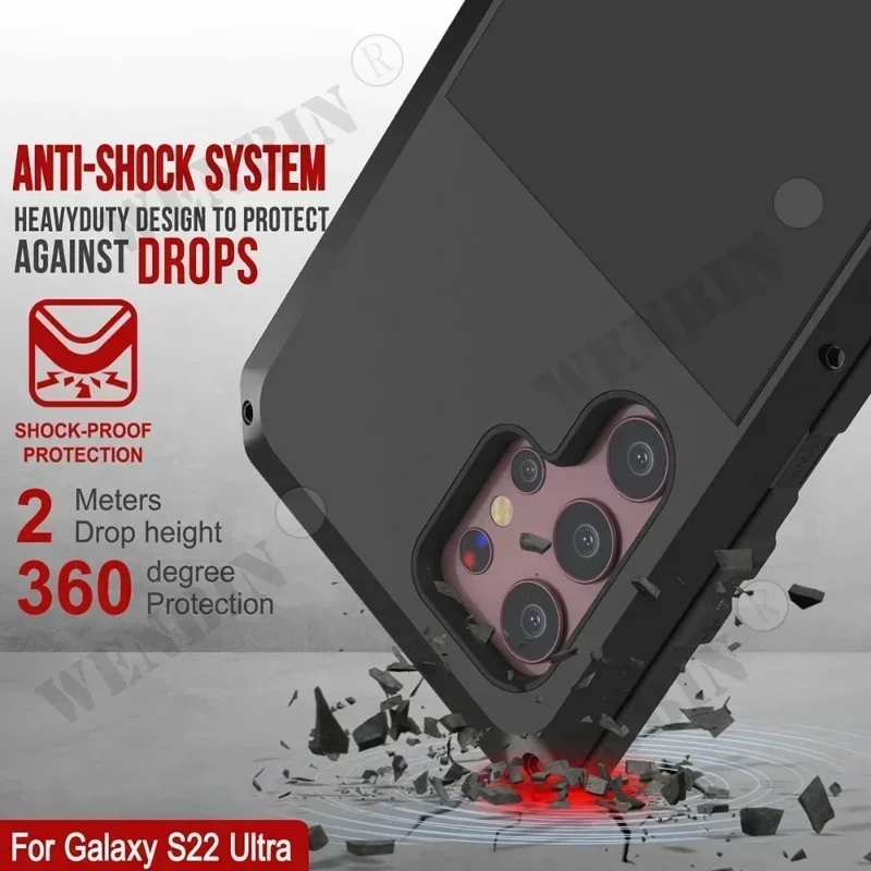 Luxury Doom Armor Heavy Duty Metal Phone Case Cover