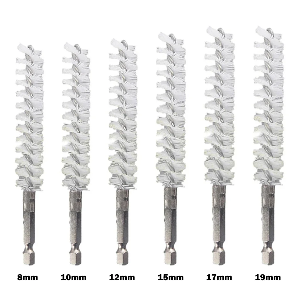 

Wire Brush Drill Brush Nylon Brush Hexagonal Handle For Tube Machinery Cleaning Washing Polishing Removing Paint/rust