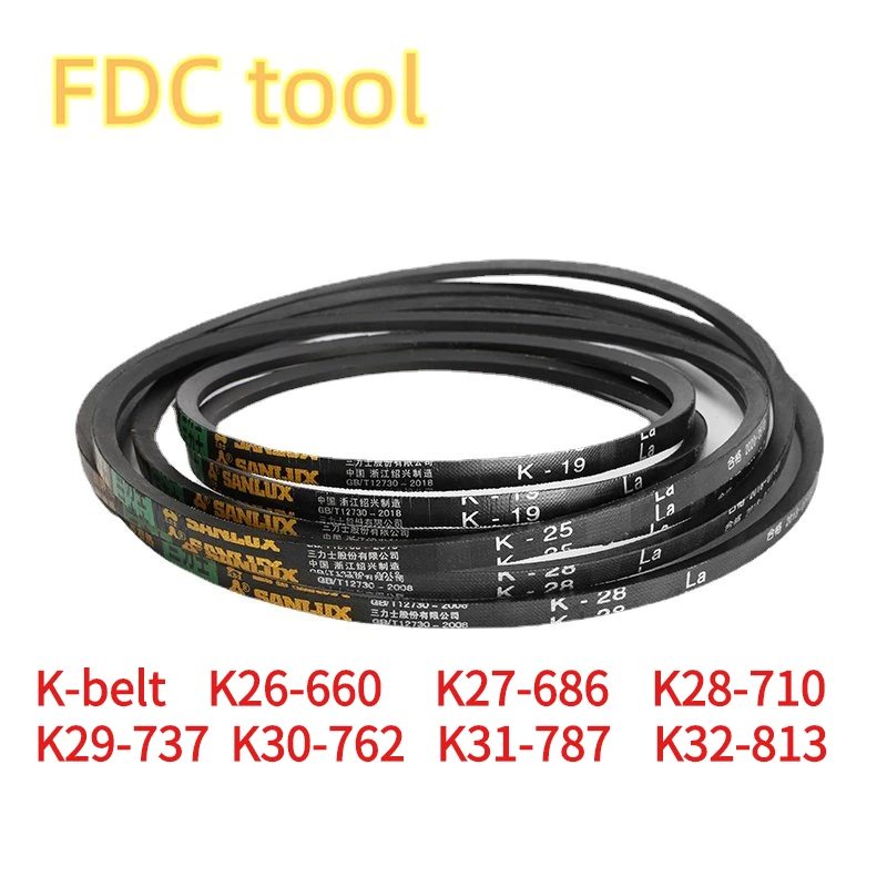K type Veebelt Machinery Drive Band drive Belt For Bench drill K26660 K27686 K28710 K29737