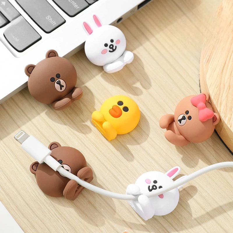 Self-Adhesive Cable Management Clips-6-Slot Desk Cord Organizer with Adhesive Backing,Universal Wire Holder for Charging Cables